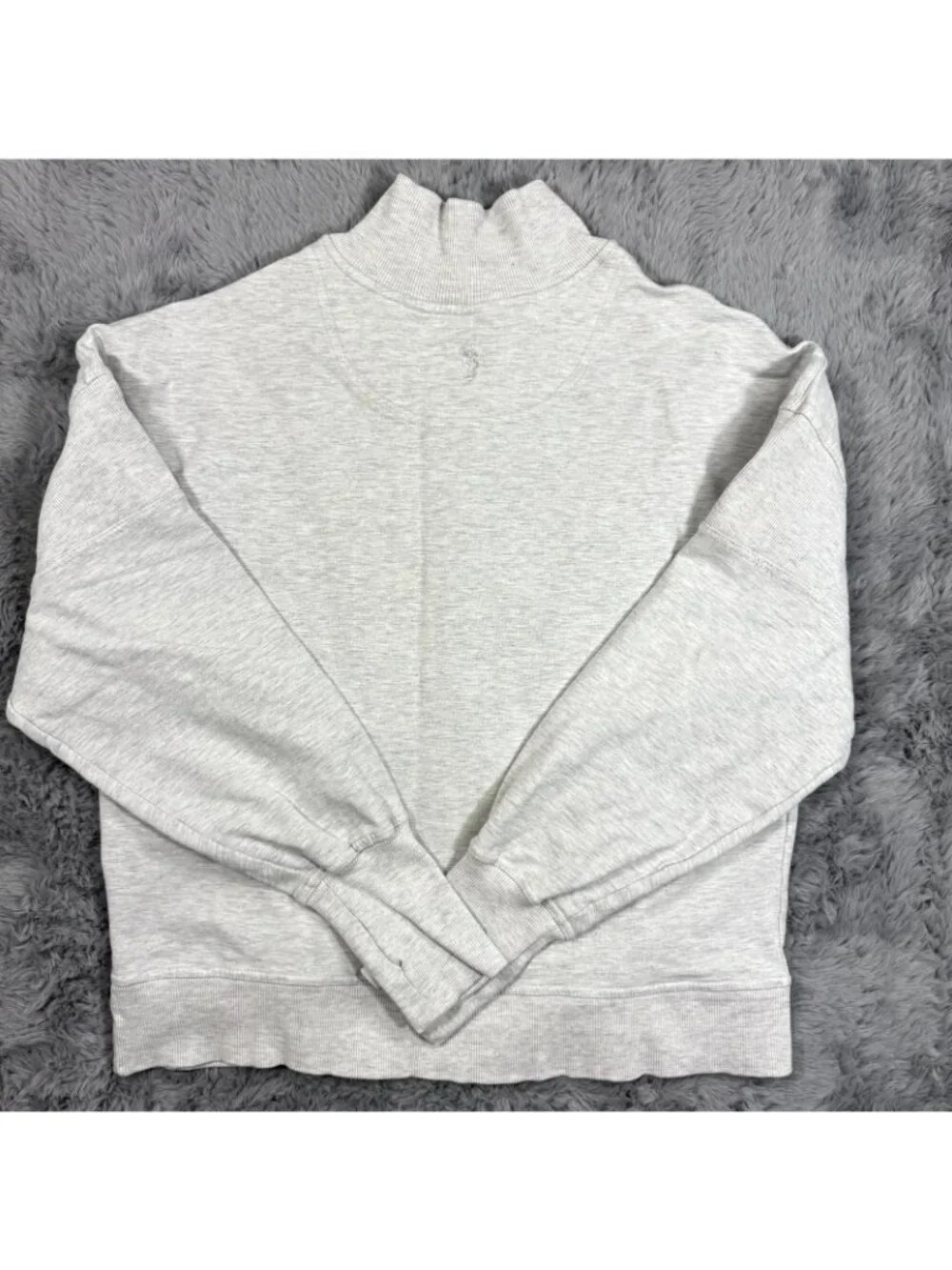Free People Movement Sweatshirt Women's M Gray Cotton Performance Zip Workout